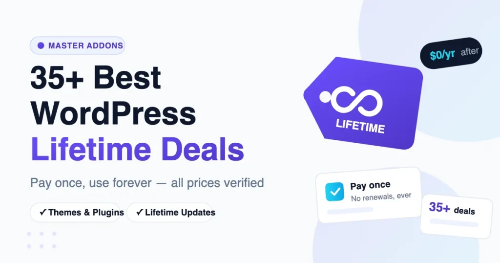 Best WordPress lifetime deals in 2026 - pay once, use forever
