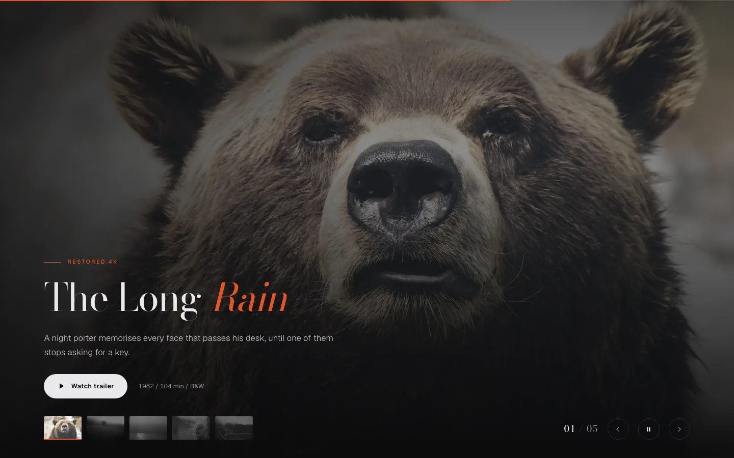 Umbra Overlay Elementor image slider template with caption revealing over the photograph