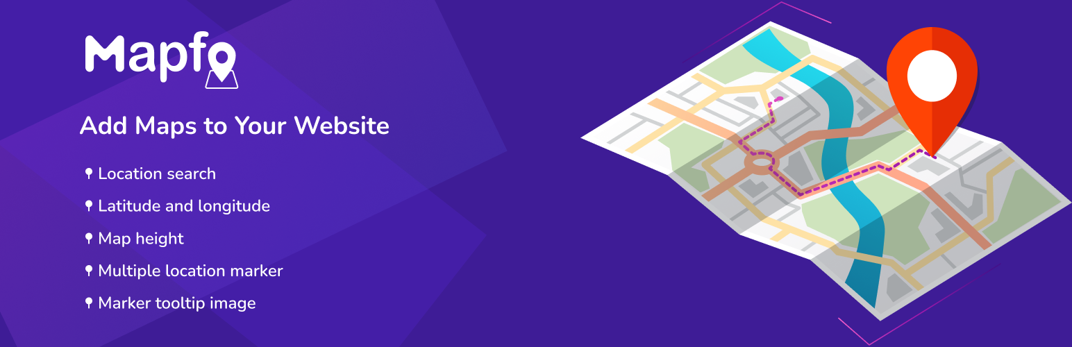 Mapfy WordPress Google Maps plugin banner