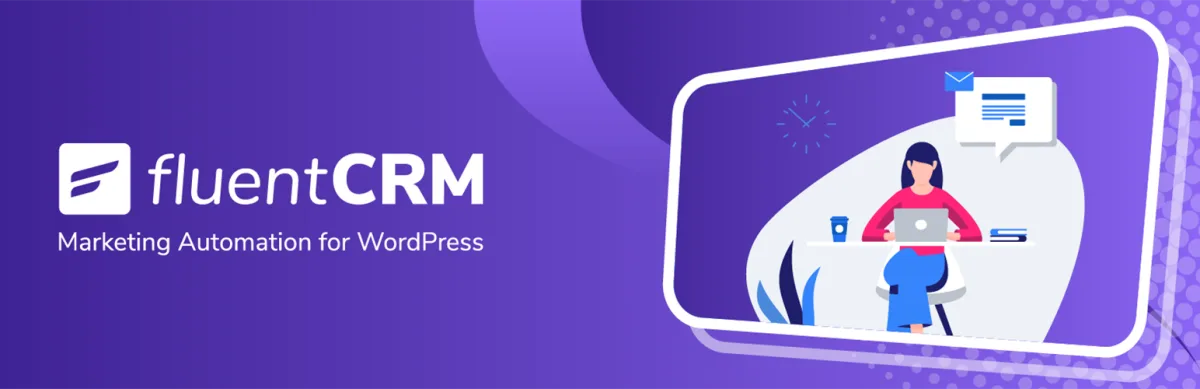 FluentCRM automação de marketing por e-mail WordPress.org plugin banner