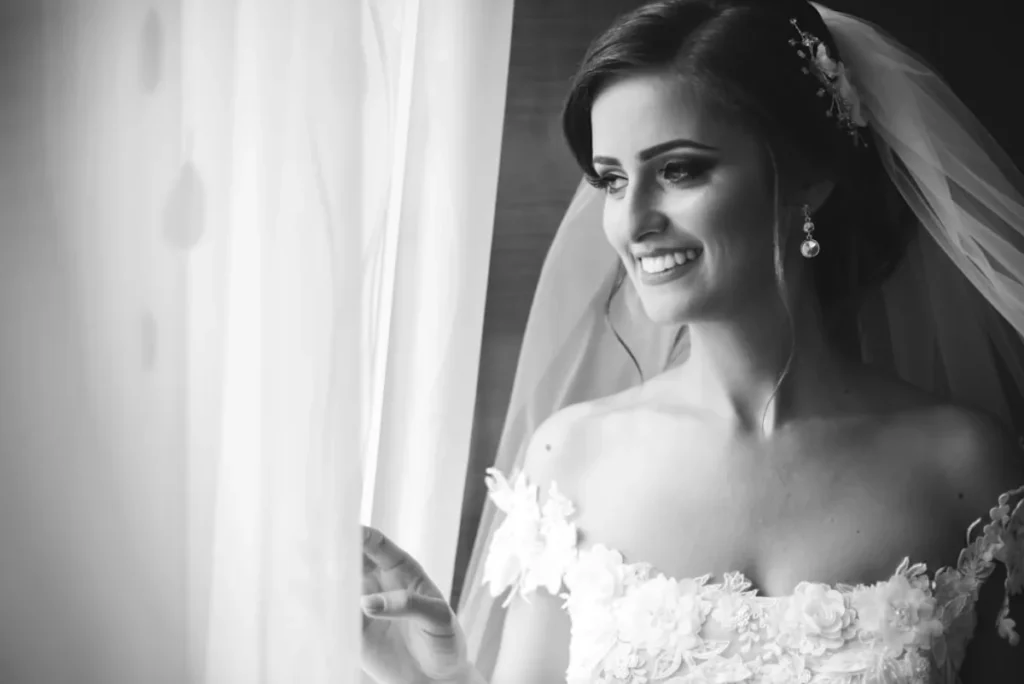 Bridal portrait in natural light