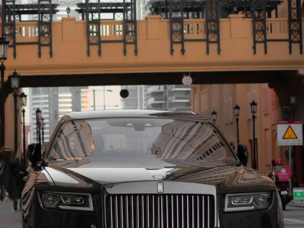 Rolls-Royce Ghost, 2023 on the forecourt at a used car dealership
