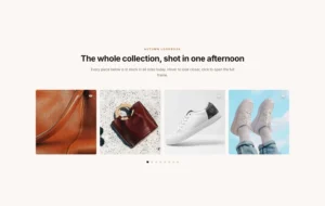 Lookbook-Raster mit dynamischen Kugeln