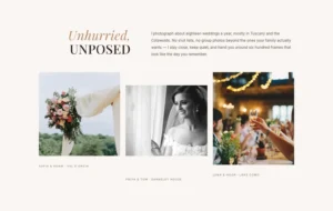 Serif de portafolio de bodas (Estilo 1)