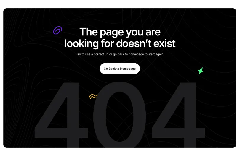 Clowdify 404 페이지 템플릿, 전체 페이지