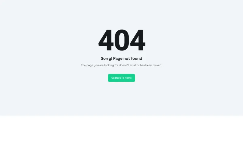 Klyro 404 페이지 템플릿, 전체 페이지