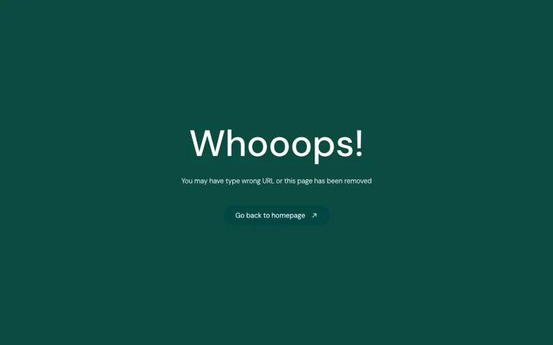 VibeSpace 404 페이지 템플릿, 전체 페이지