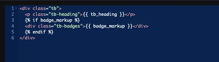 Widget HTML printing the badge_markup token inside an if block