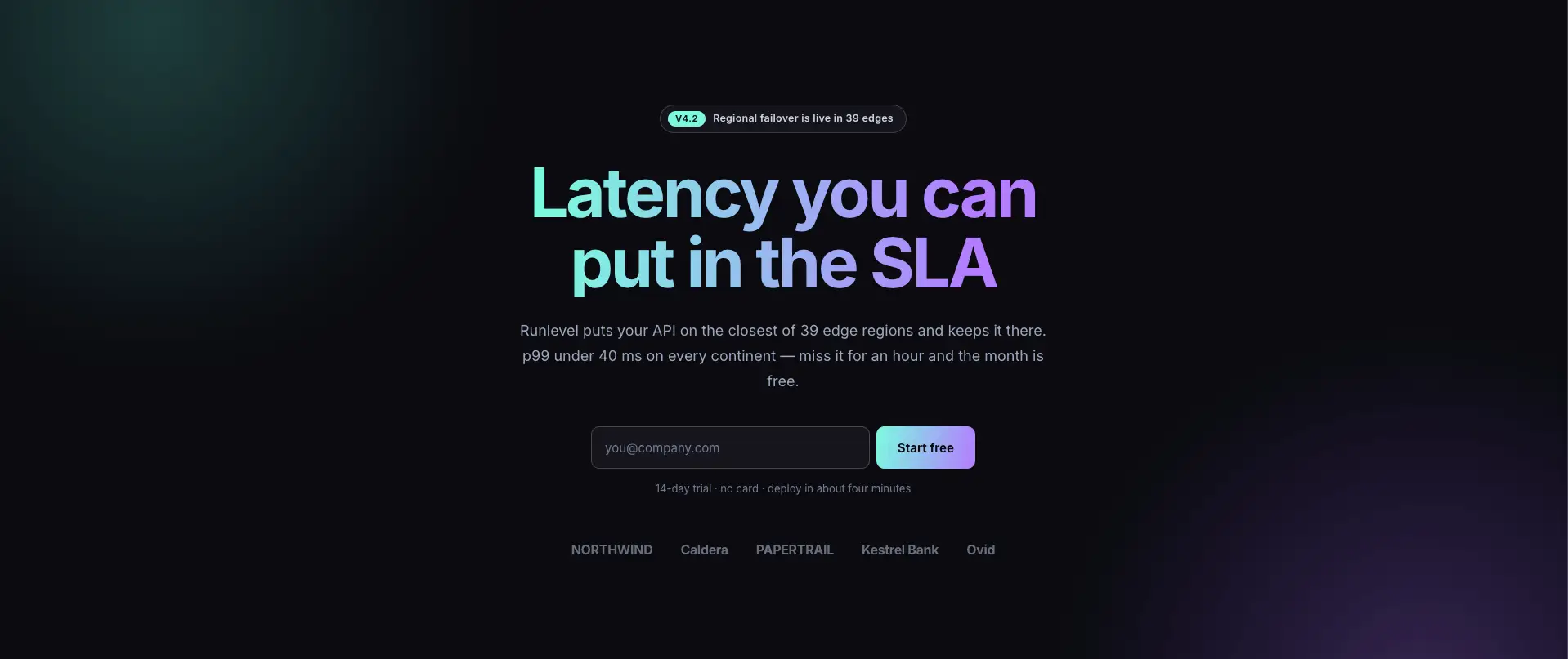 Dark Elementor SaaS Heldenabschnittsvorlage mit Überschrift, Subtext und einem Dashboard-Screenshot