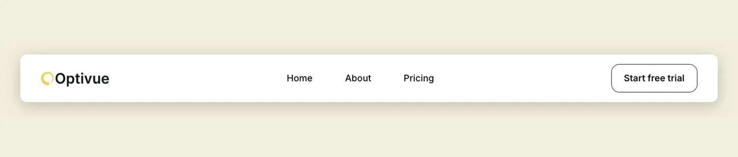 Optivue Header template, full page