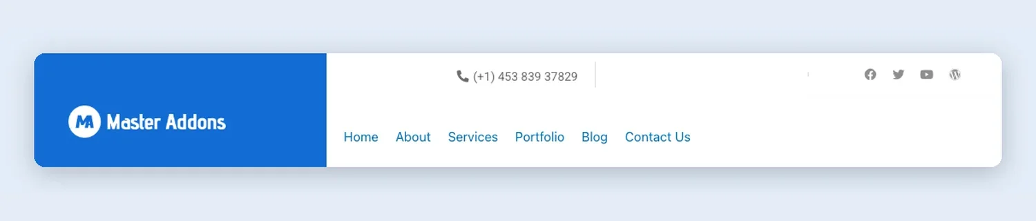 Creative Agency Header template, full page