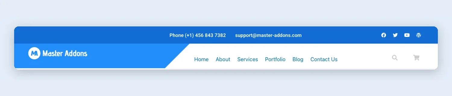 Medical Clinic Header template, full page