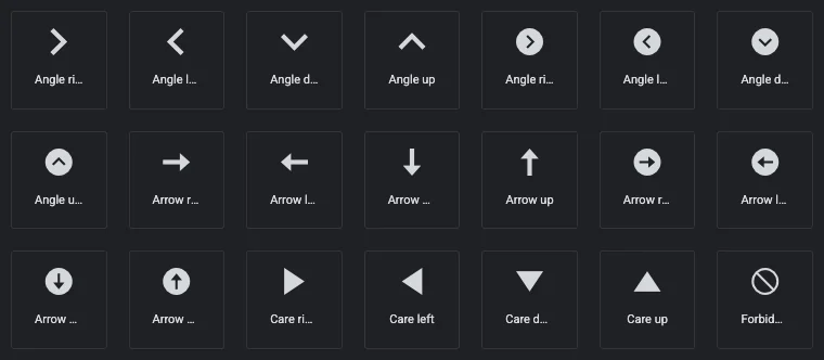 Iconic Font Icons pack in the Icon Library popup