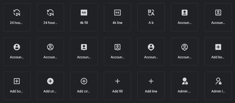 Remix Icons pack with line and fill versions in the Icon Library popup