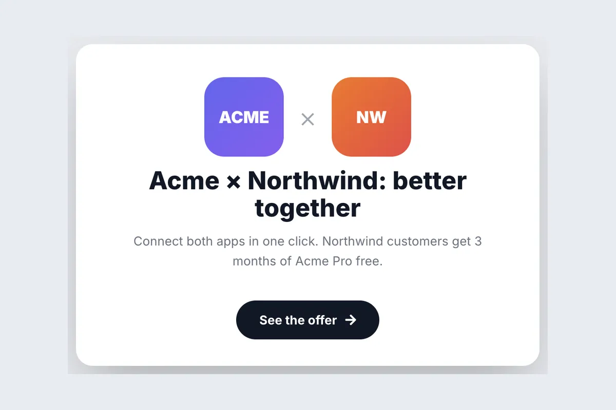 Partnership · Better Together template, full page