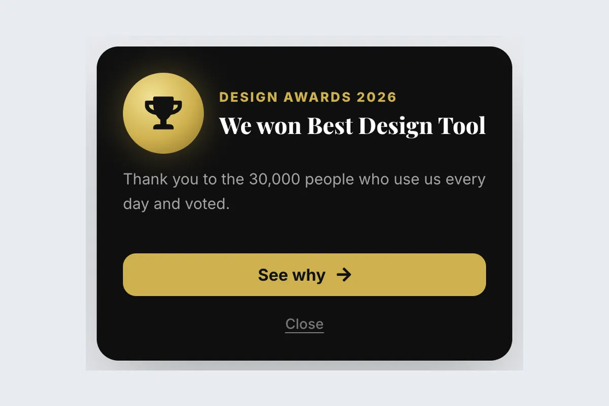 Award Win · Best of 2026 template, full page