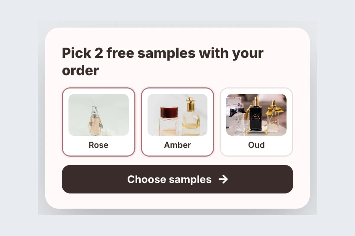 Free Sample · With Every Order template, full page
