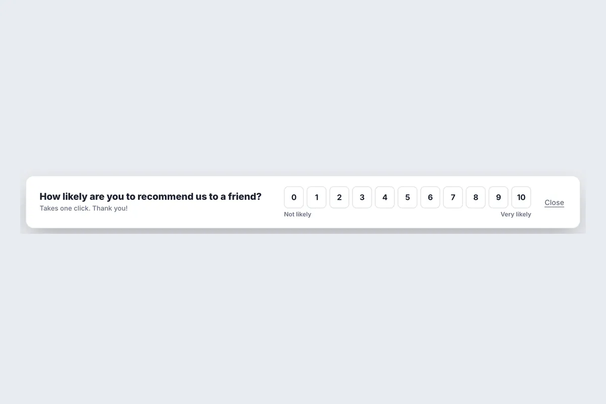 NPS · Recommend Score template, full page