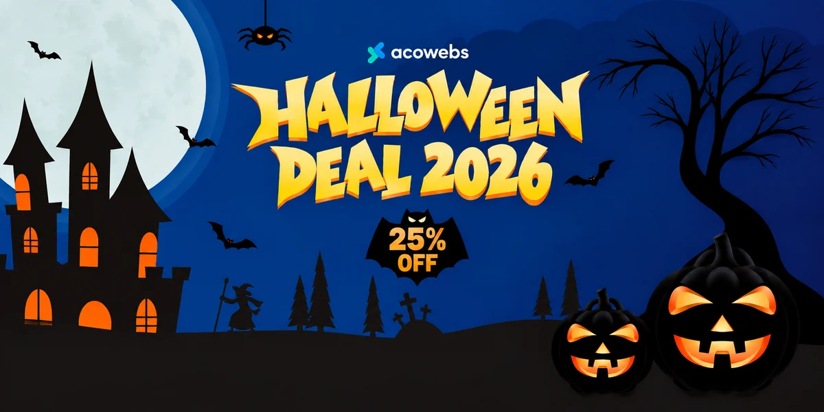 Acowebs WooCommerce plugins Halloween deal 2026 banner