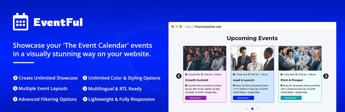 Eventful WordPress events plugin Halloween deal 2026 banner